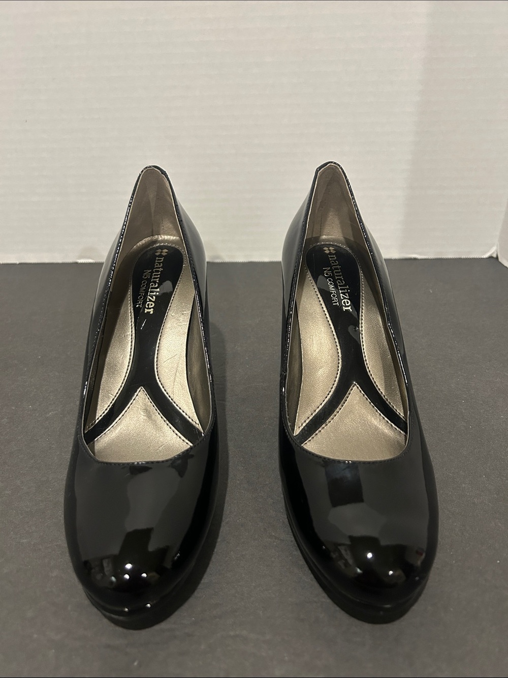 Naturalizer Black Patent Women's Closed-Toe Heels